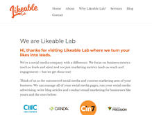 Tablet Screenshot of likeable.co.nz